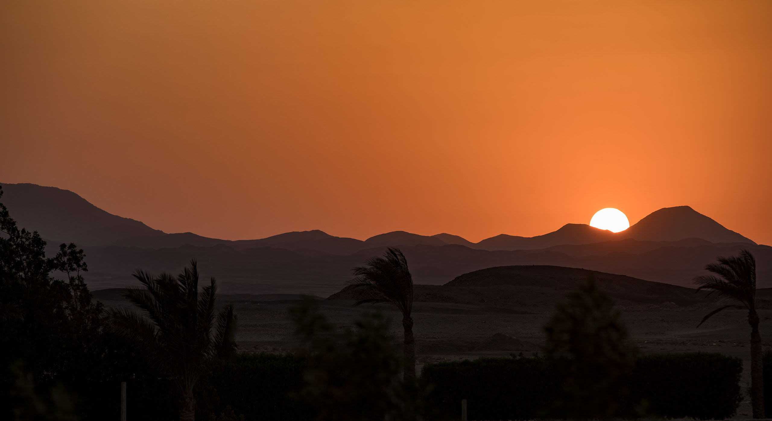 Sonnenuntergang - Egypt, Ägyptenreise nach Marsa Alam 2018. © aadhoc-media • Thomas Rohwedder